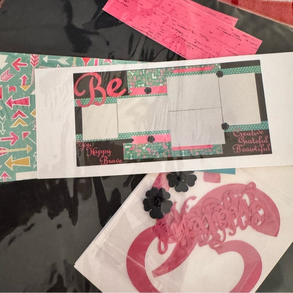 Kit a licious scrapbook kit by: Lisa Papcsy Be you, happy, brave, creative,l